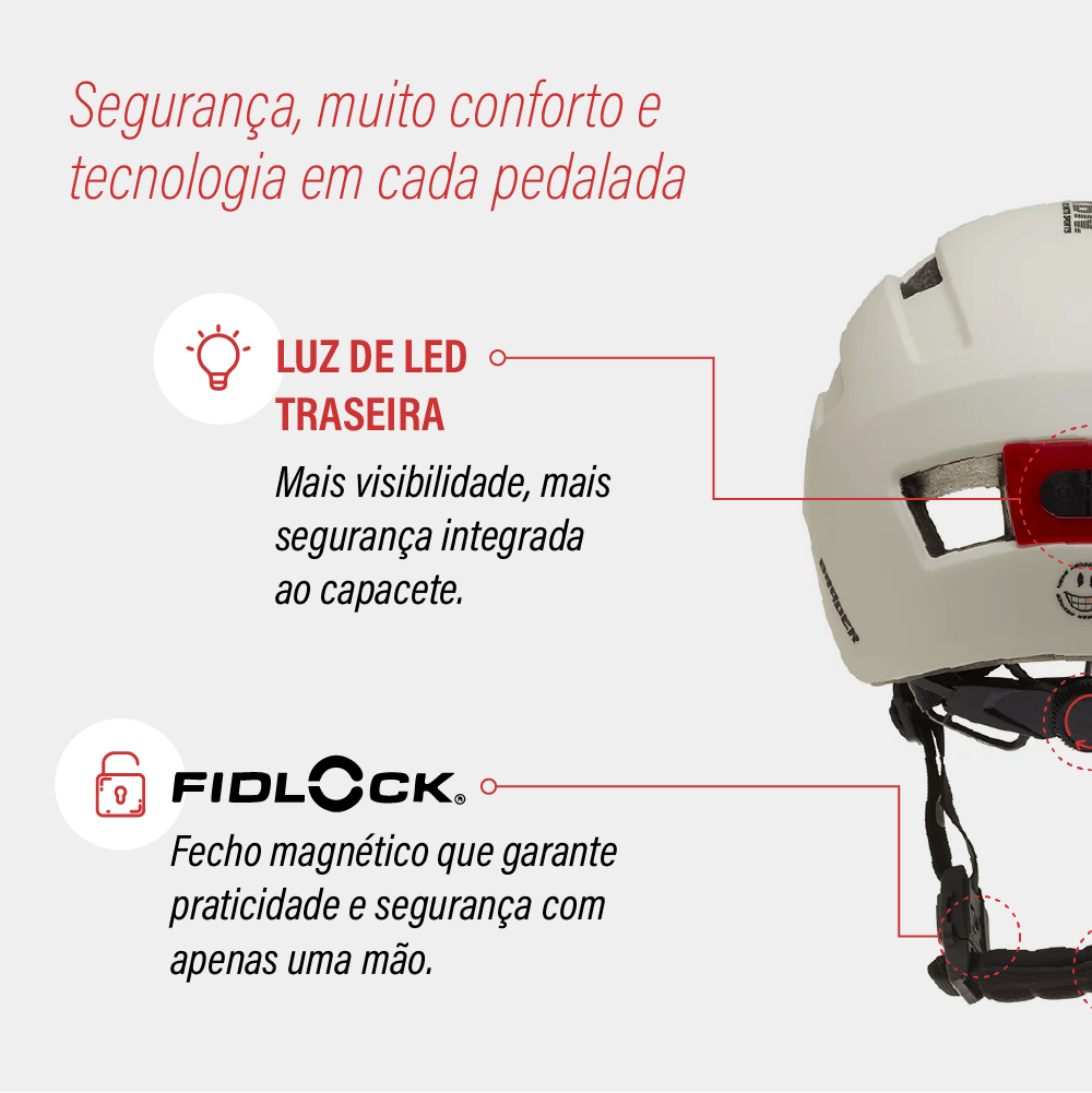 Capacete Urban Sports Broder Flamengo Off-White