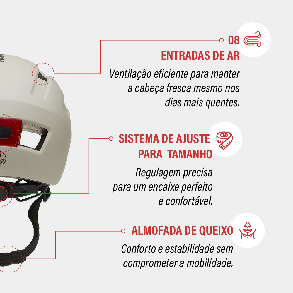 Capacete Urban Sports Broder Flamengo Off-White