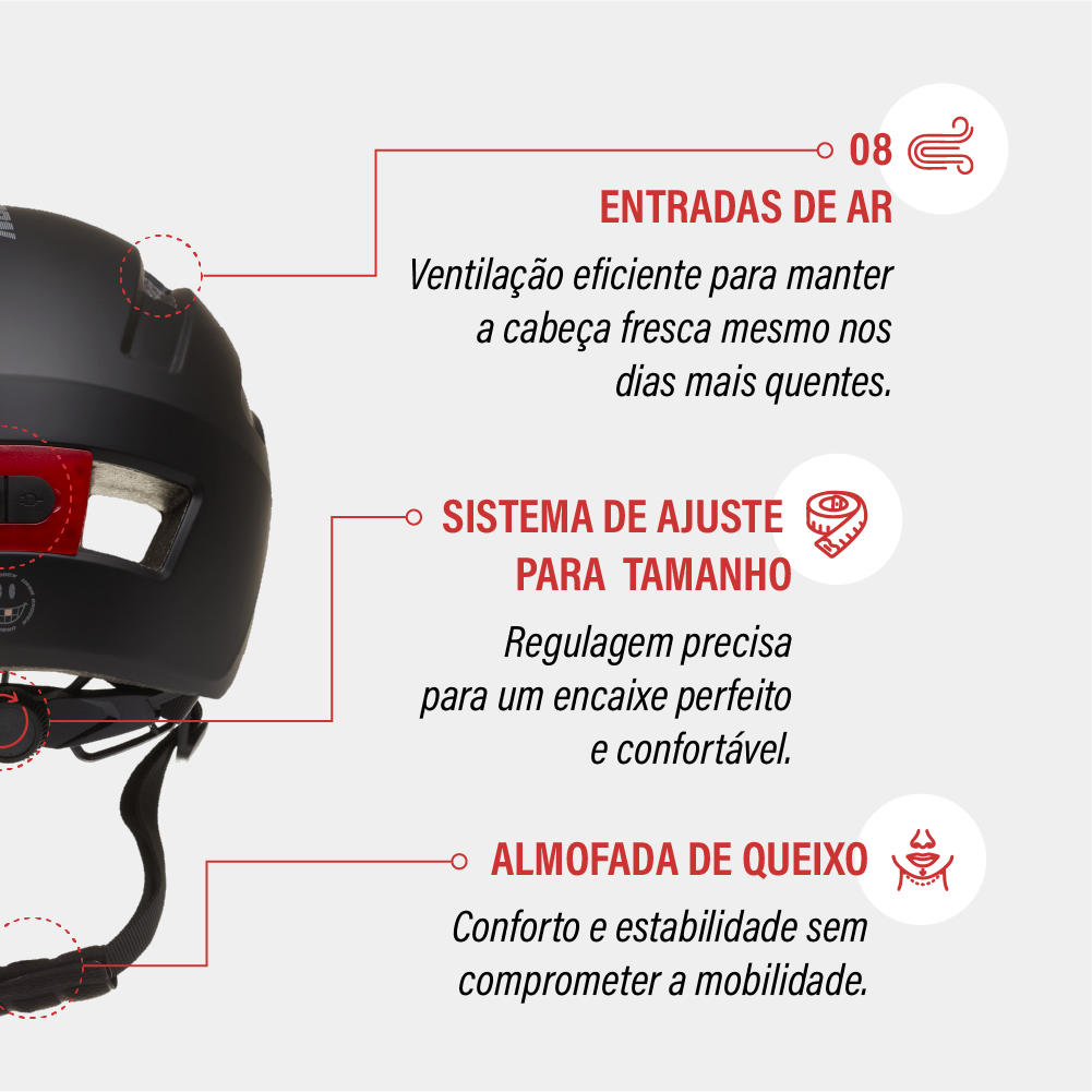 Capacete Urban Sports Broder Flamengo Camo
