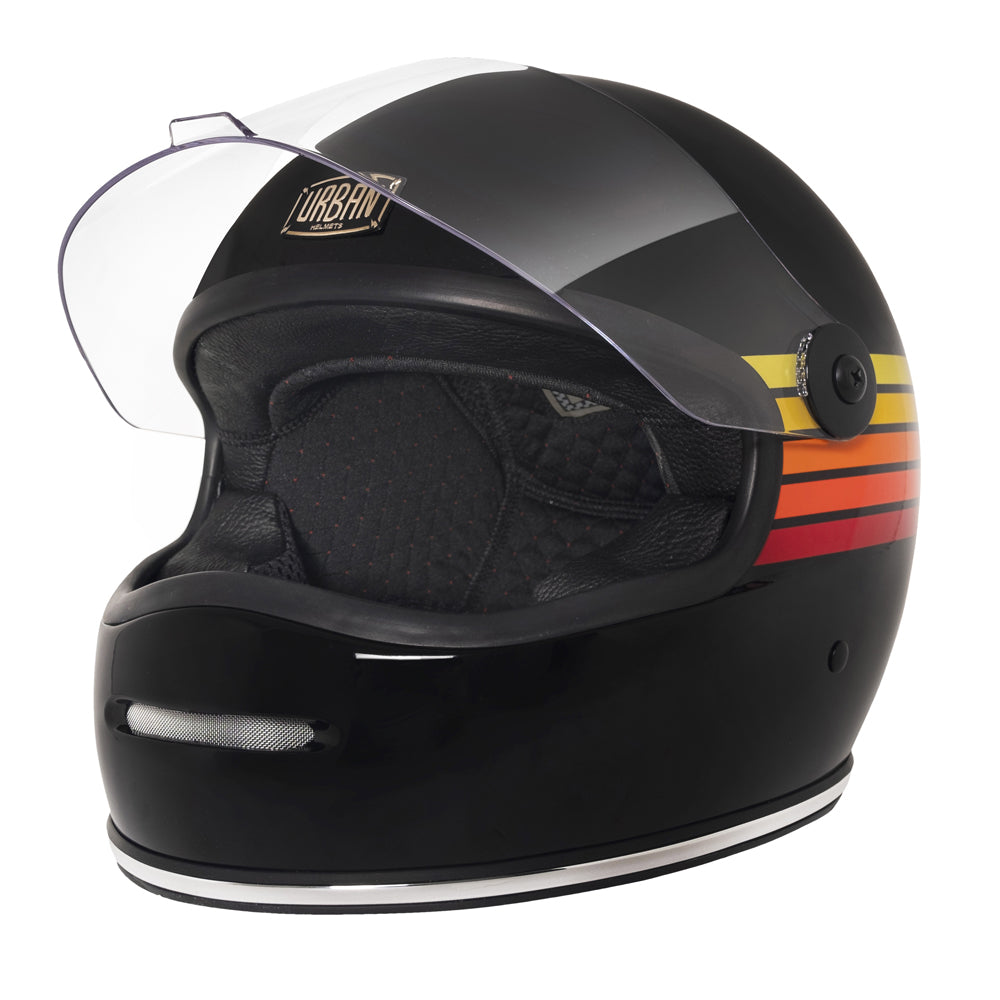 Capacete Urban Bigbore S Fire Stripes Preto