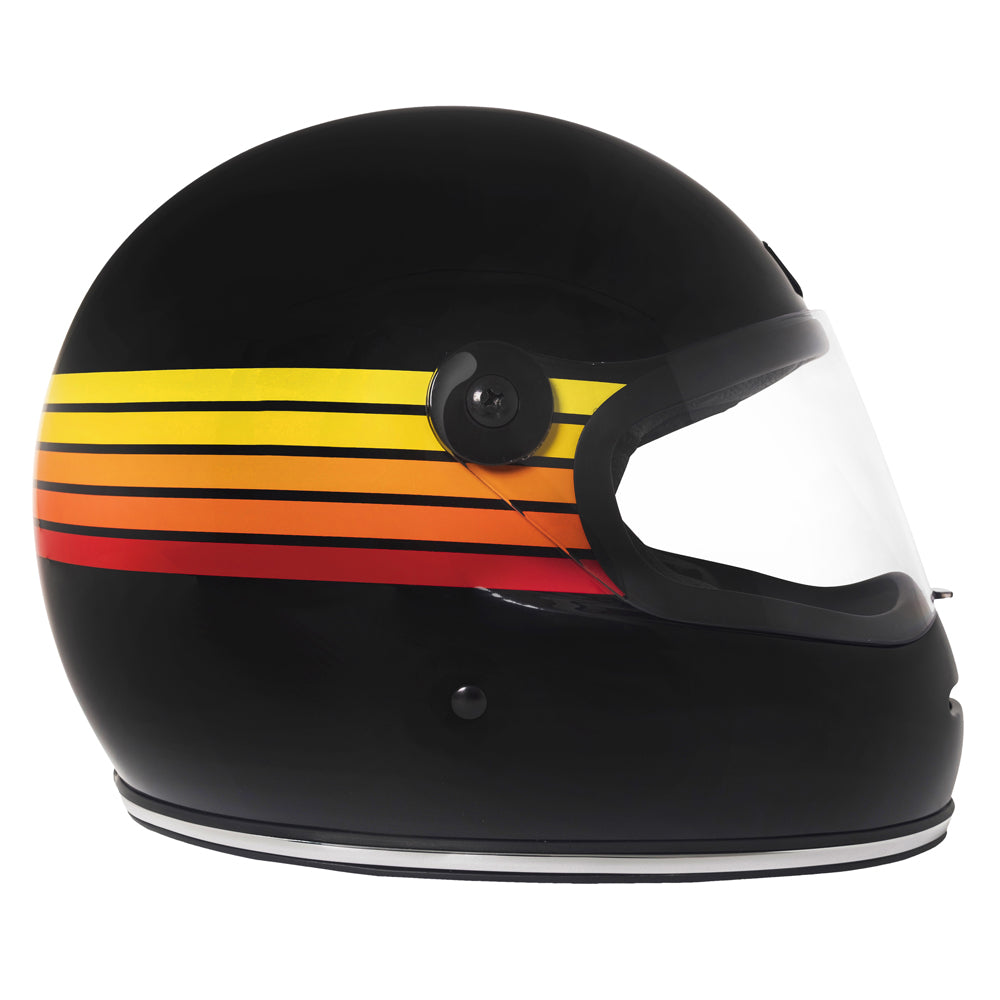 Capacete Urban Bigbore S Fire Stripes Preto