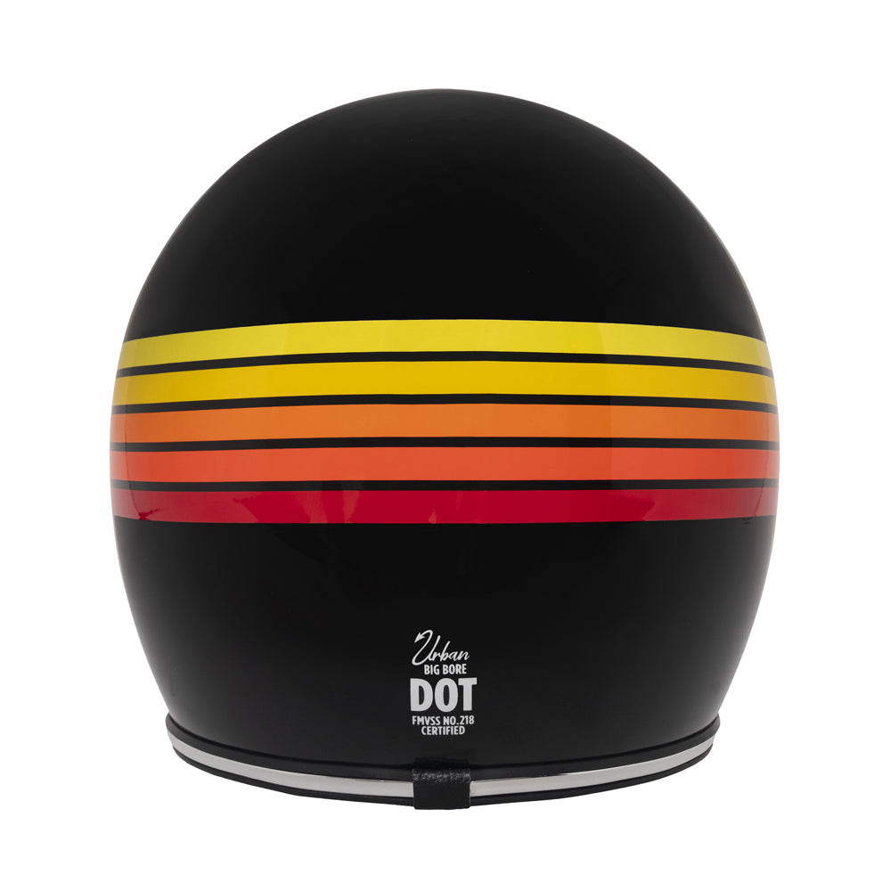 Capacete Urban Bigbore S Fire Stripes Preto