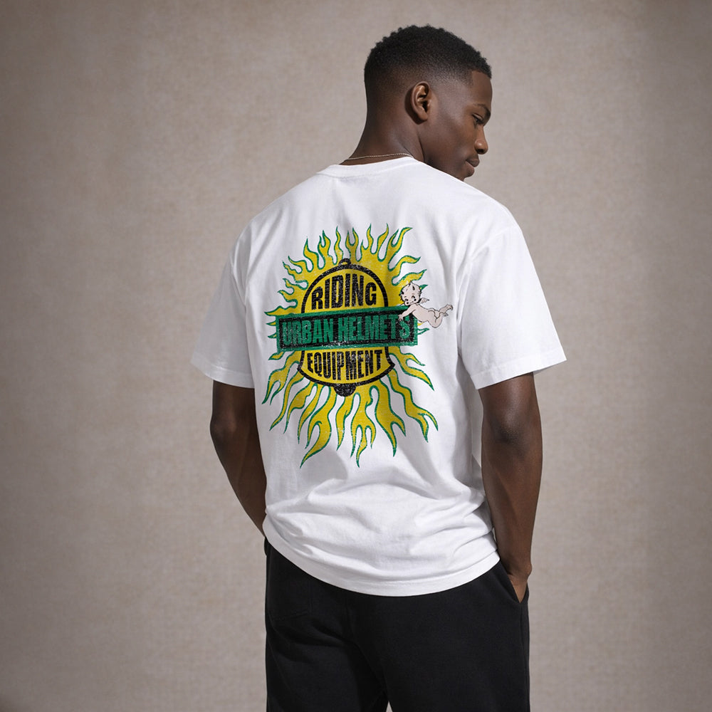 Camiseta Urban White Fire Bell