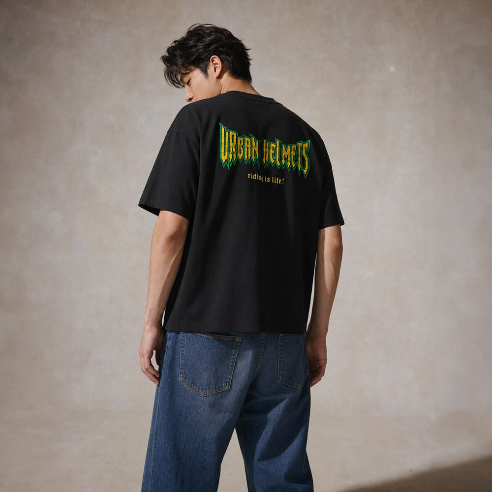 Camiseta Urban Black Rock Skull