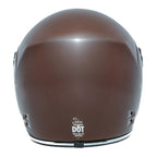 Capacete Urban Cafe Racer Marrom