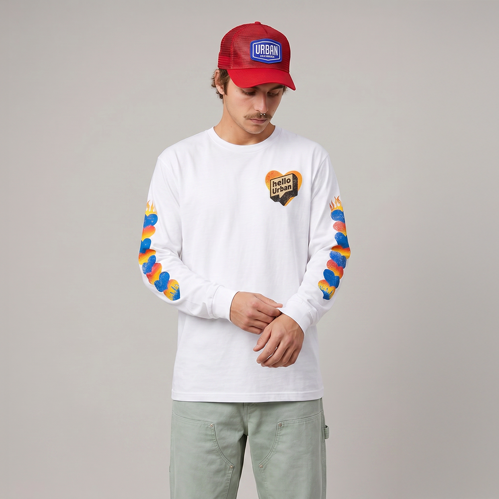 Camiseta Urban White Manga Longa Bigbore