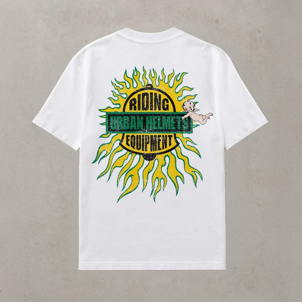 Camiseta Urban White Fire Bell