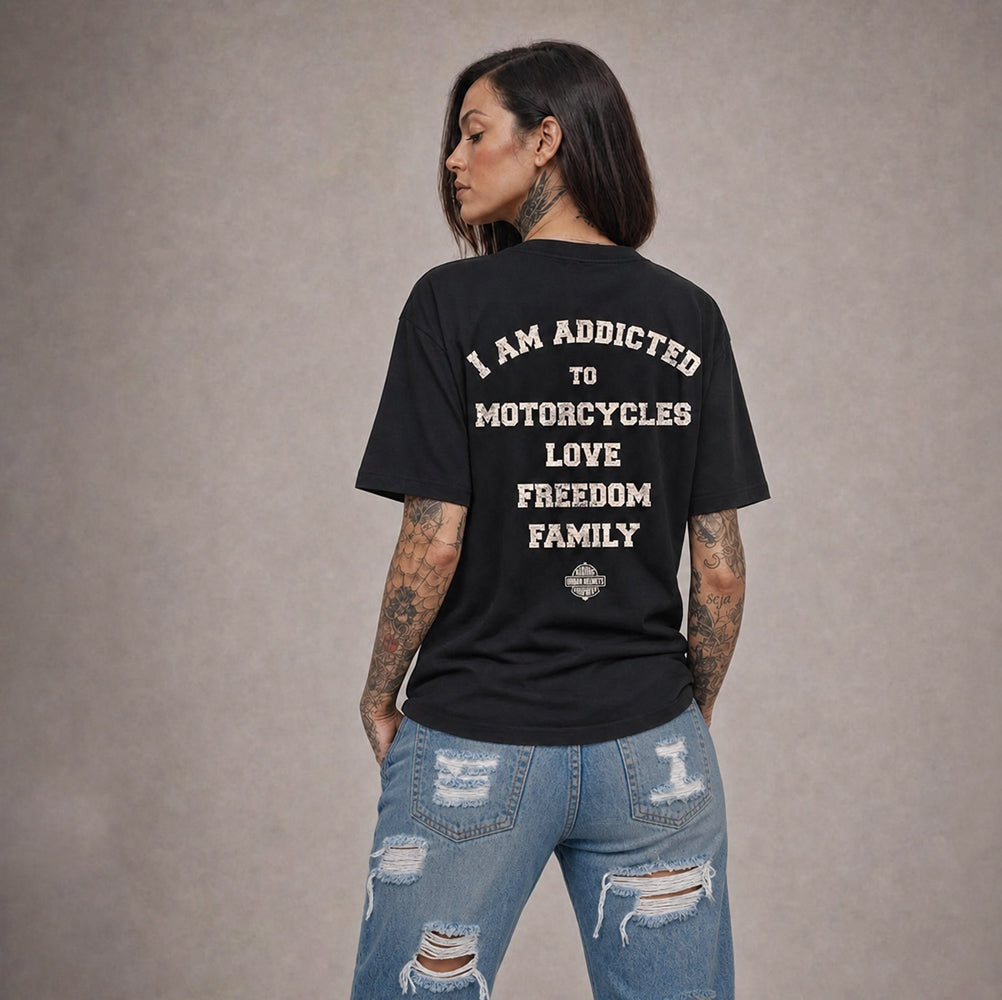 Camiseta Urban Black I Am Addicted