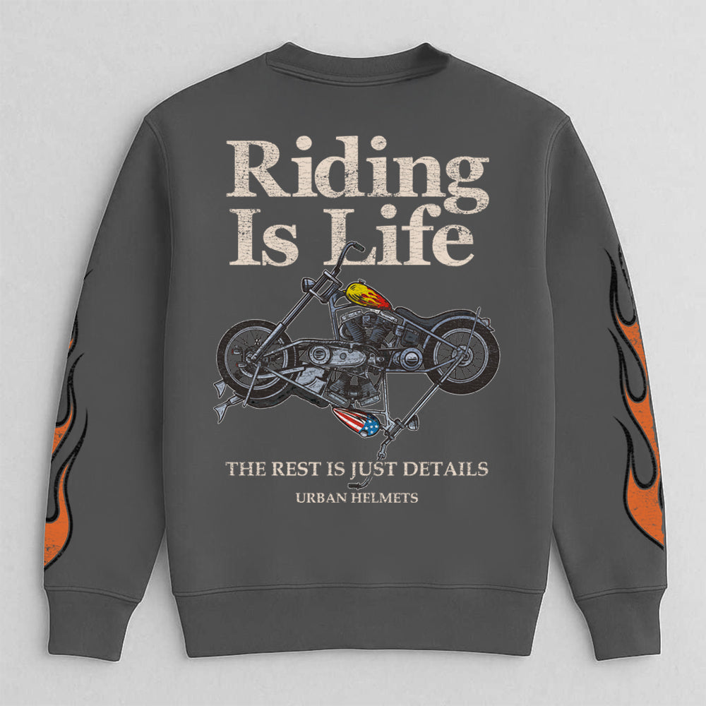 Casaco Urban Black Riding Is Life