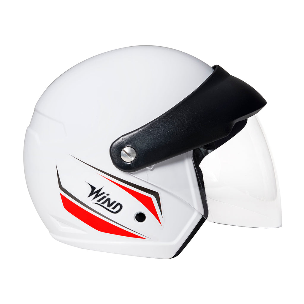 Capacete Wind V3 Tecno Visor Branco