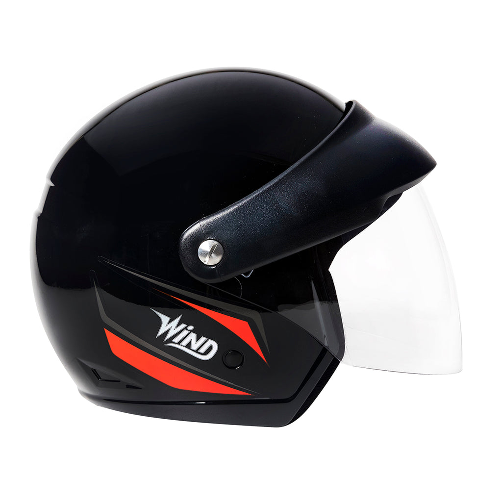 Capacete Wind V3 Tecno Visor Preto