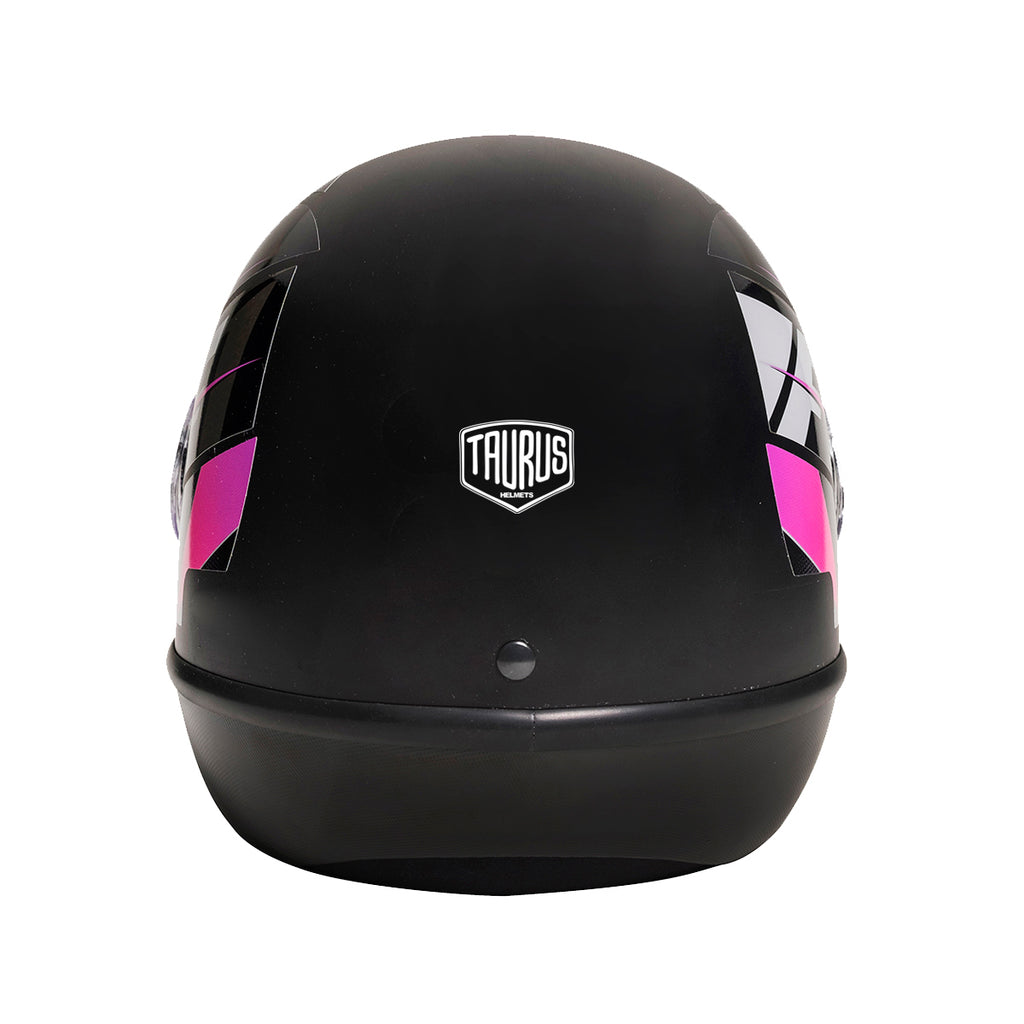 Capacete Fórmula 1 Neo Preto Fosco Rosa