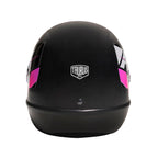 Capacete Fórmula 1 Neo Preto Fosco Rosa