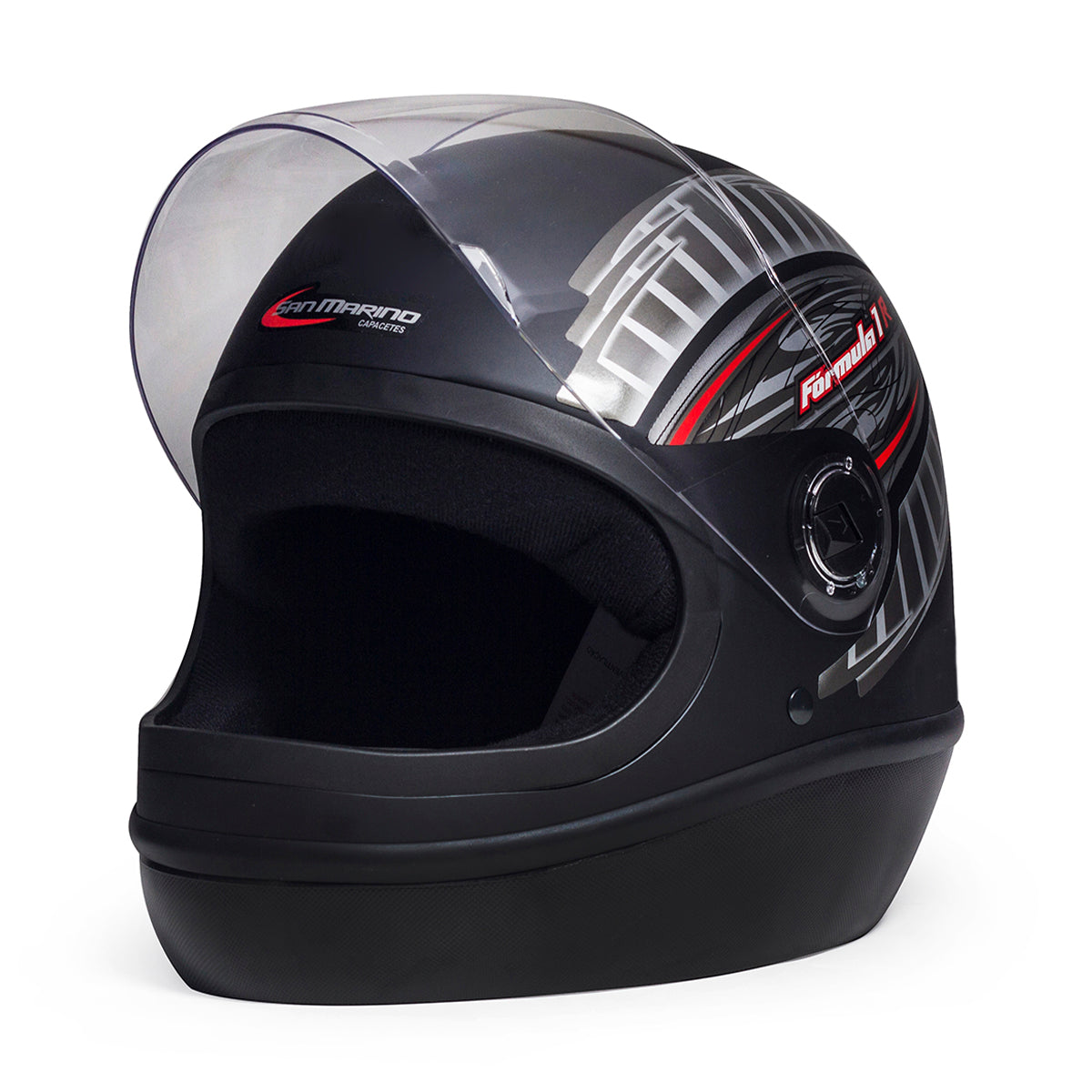 Capacete Fórmula 1 Graphic Preto Fosco