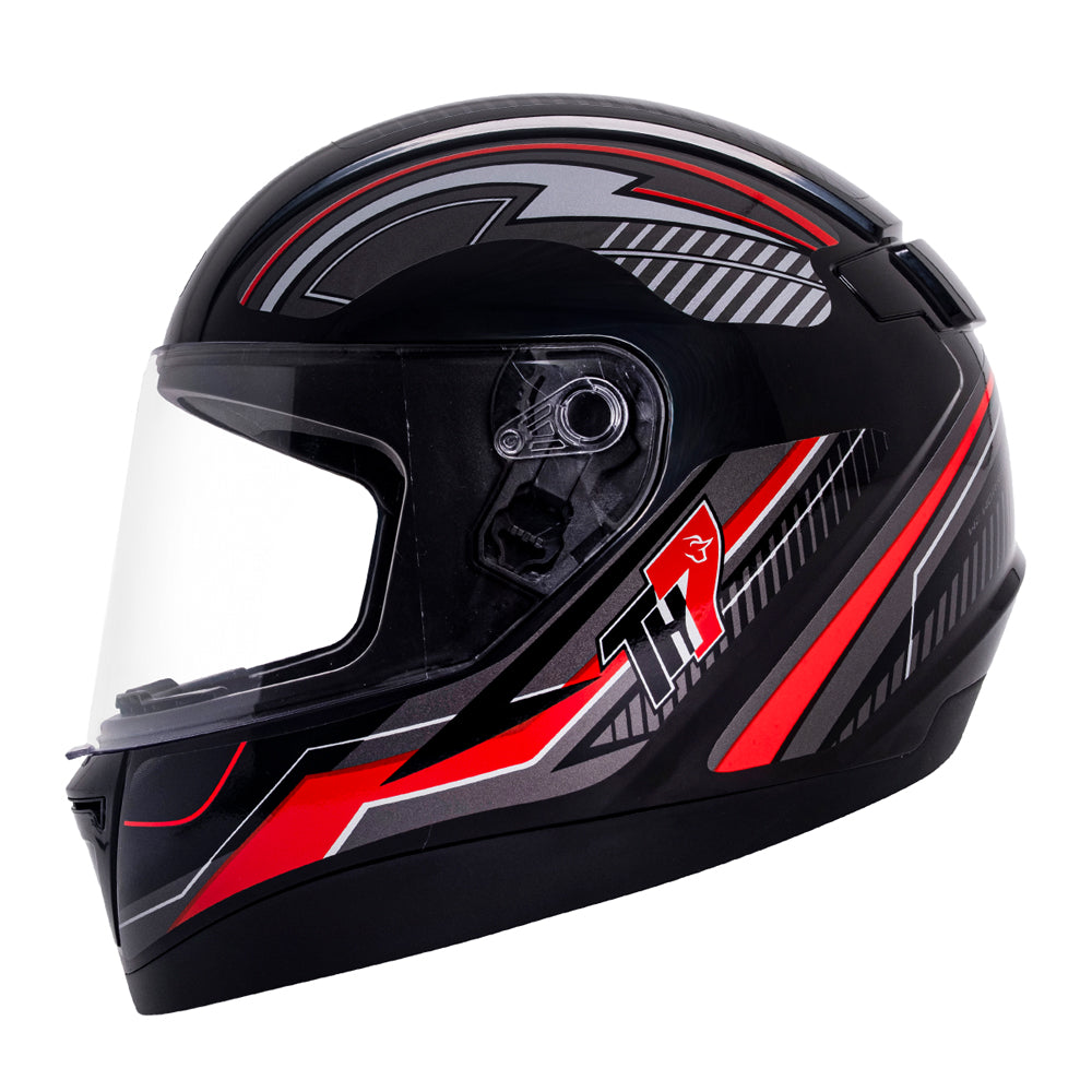 Capacete TH7 Trama Preto Brilho