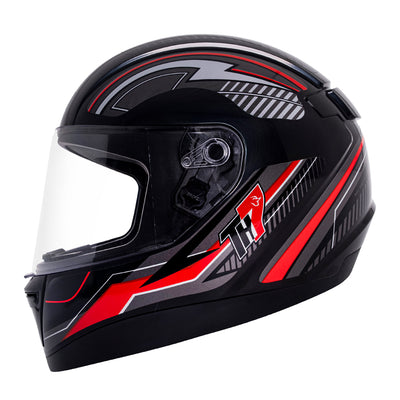 Capacete TH7 Trama Preto Brilho
