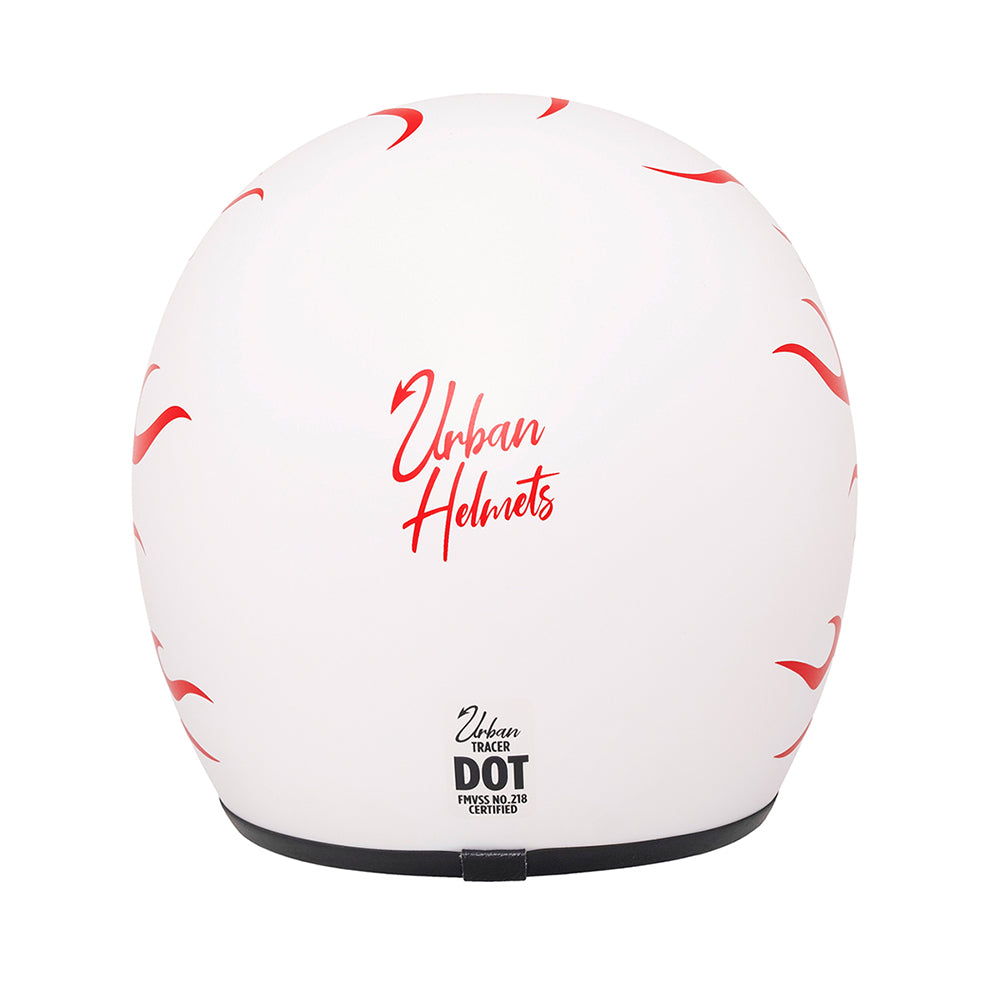 Capacete Urban Tracer Burning Branco