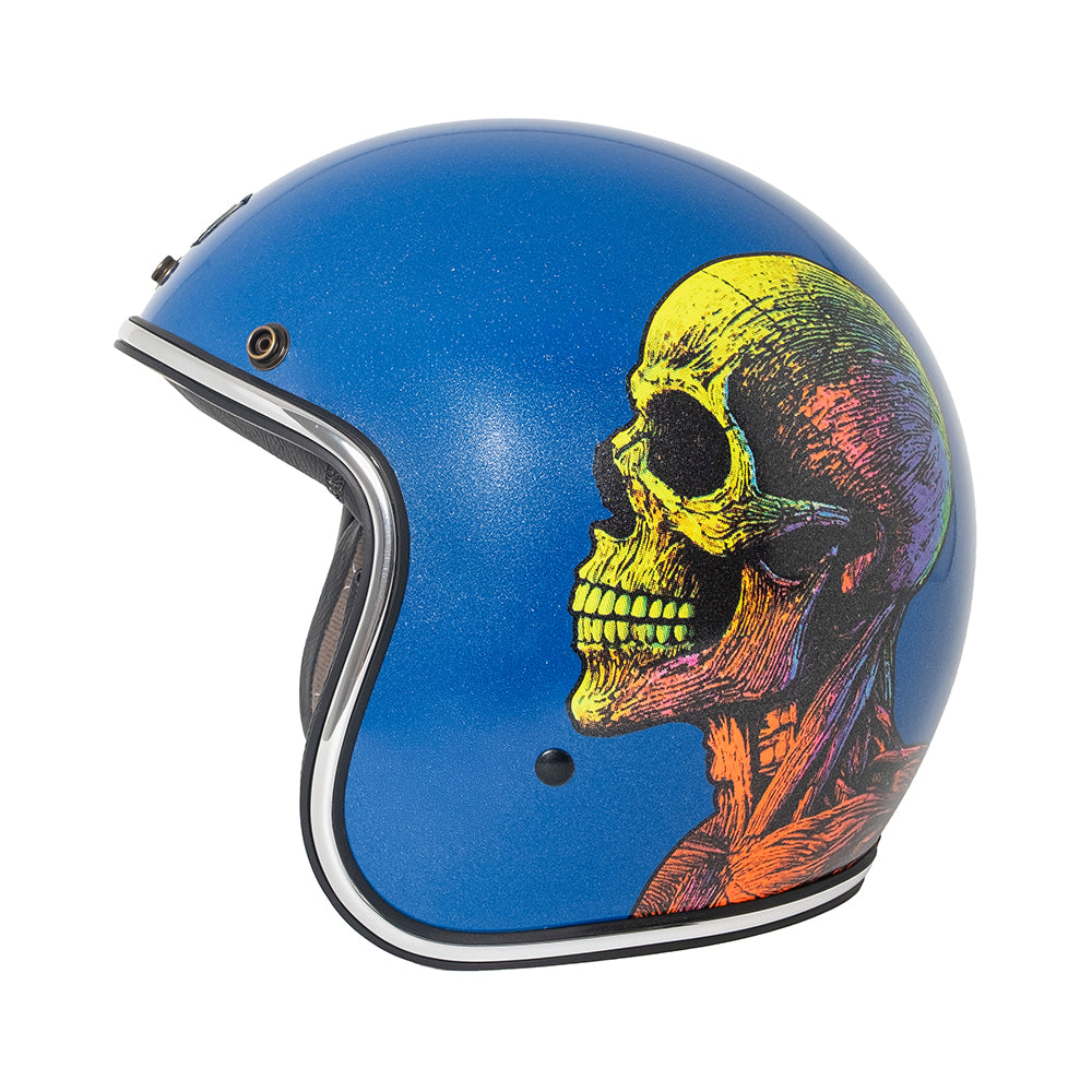 Capacete Urban Tracer Caveira Neon