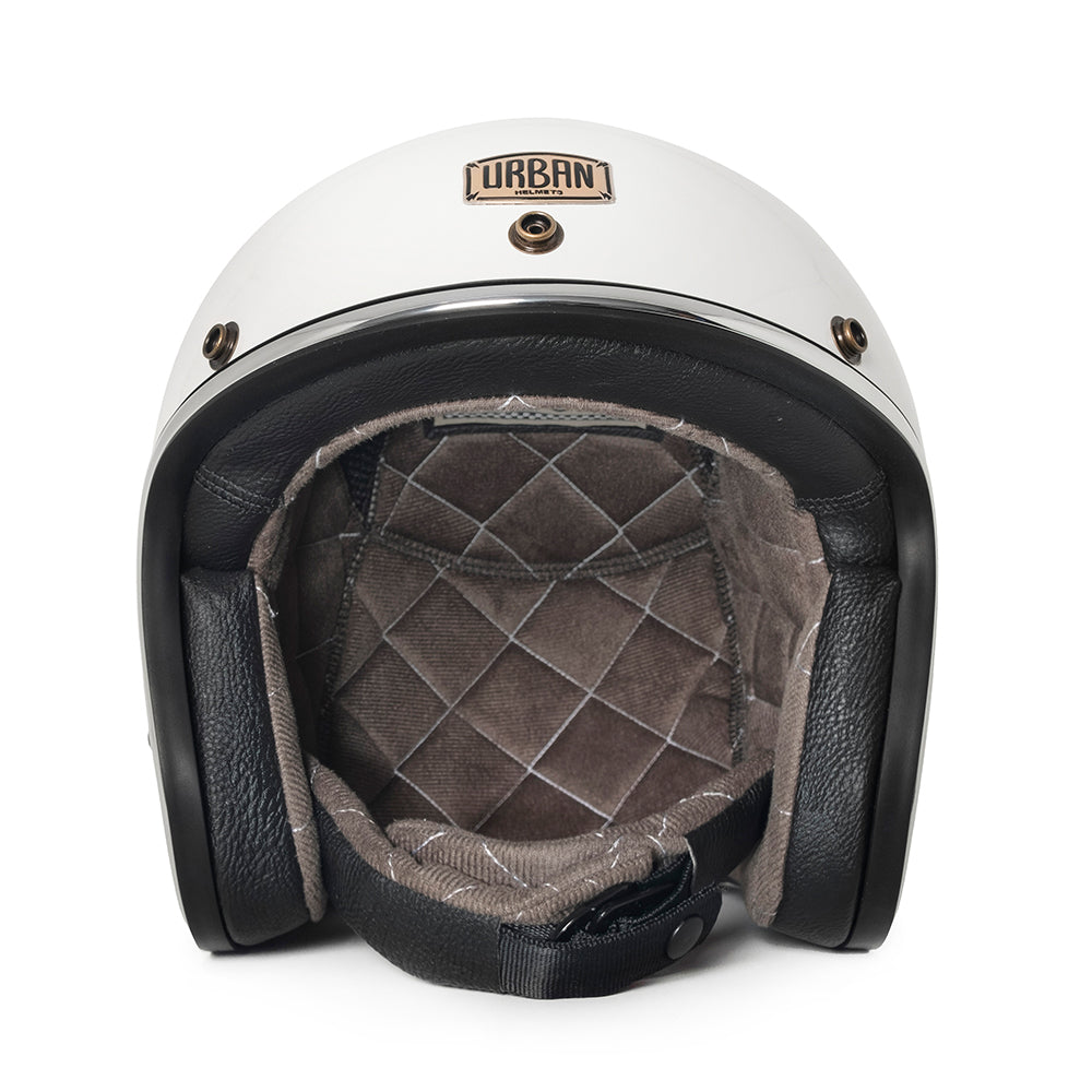 Capacete Urban Tracer Gray Stripes Branco