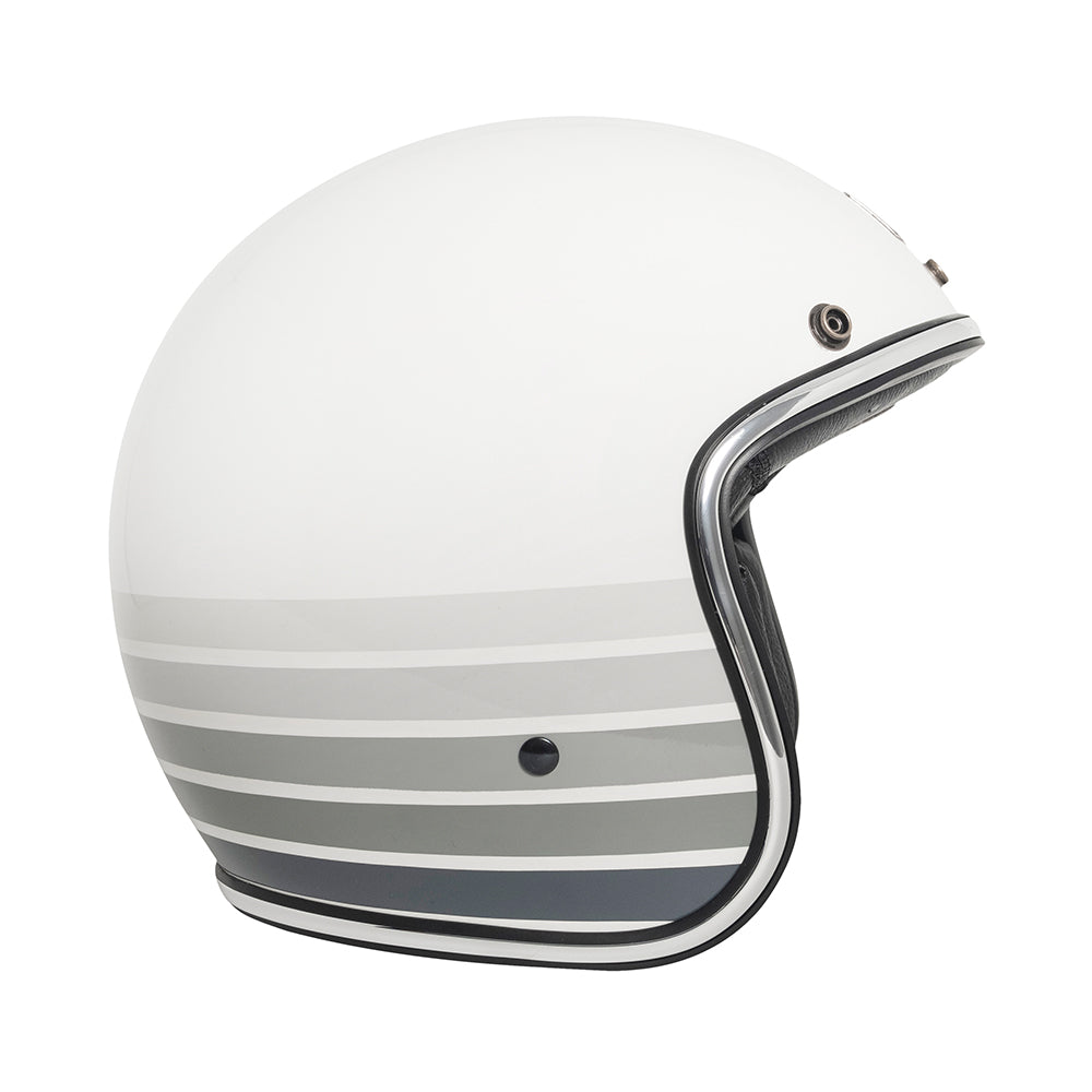 Capacete Urban Tracer Gray Stripes Branco