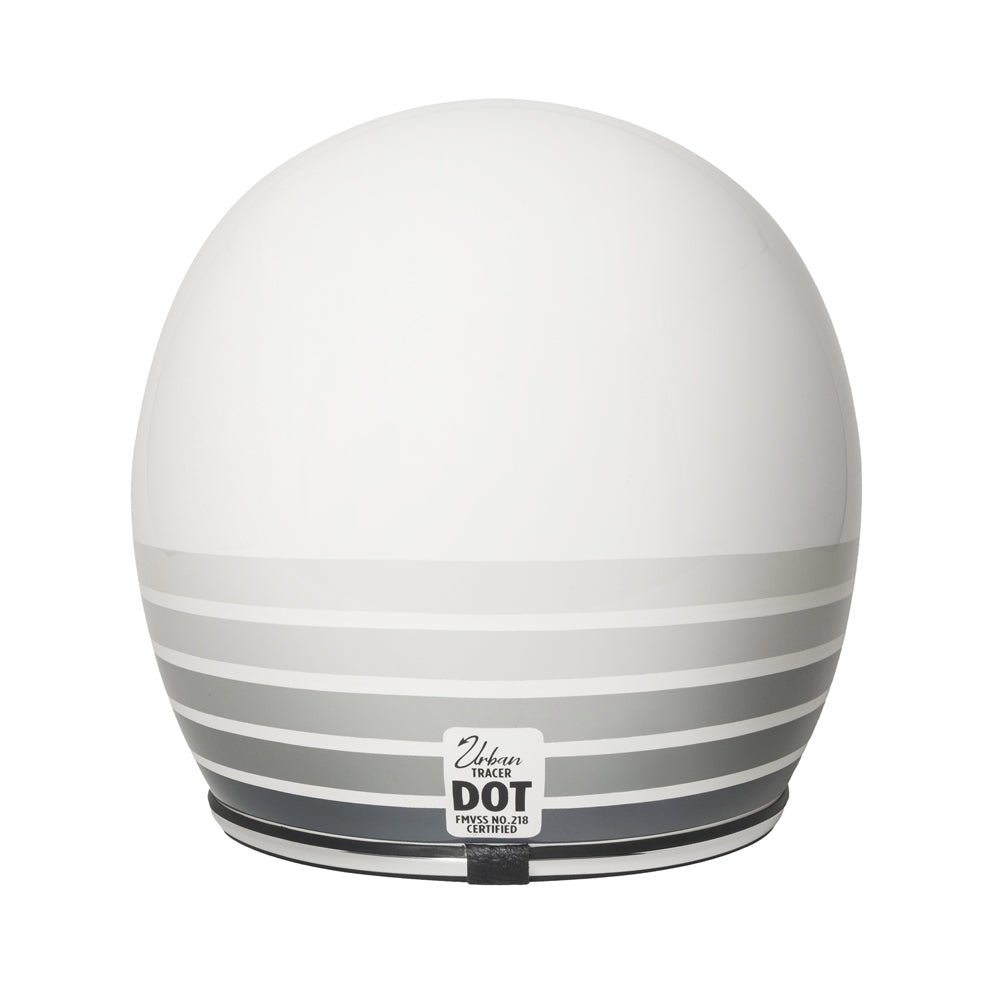 Capacete Urban Tracer Gray Stripes Branco