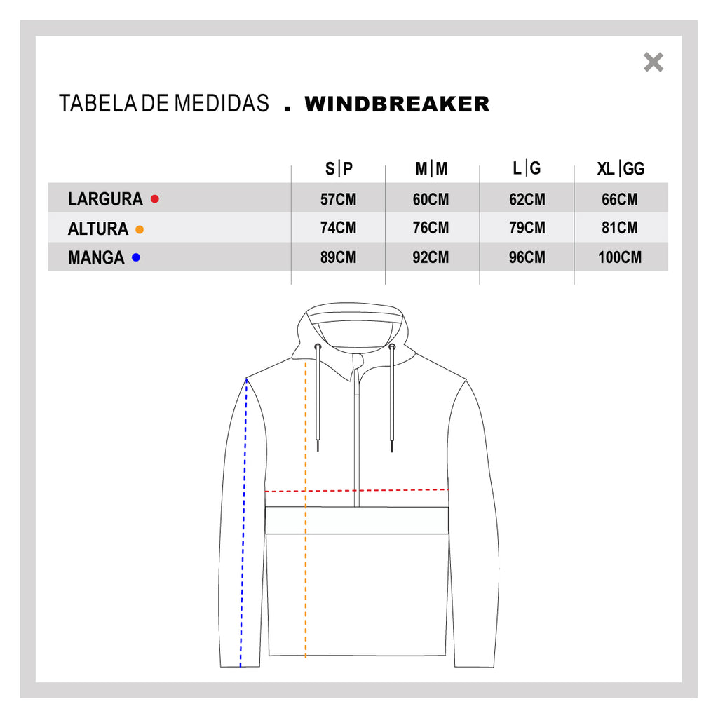 Windbreaker Urban Black Rock Skull