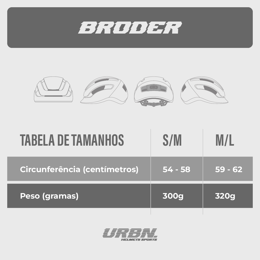Capacete Urban Sports Broder RTM