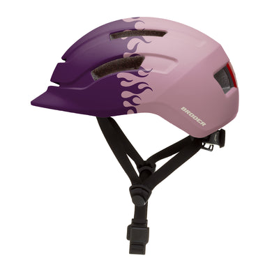 Capacete Urban Sports Broder Purple Haze Flames